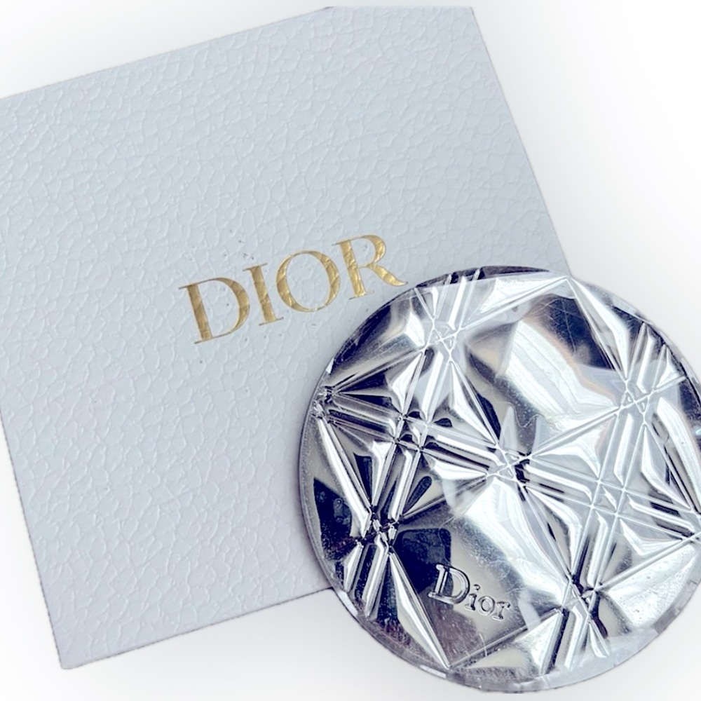 DIOR LIMITED EDITION 
METAL CANNAGE COMPACT DUAL COMPACT MIRROR